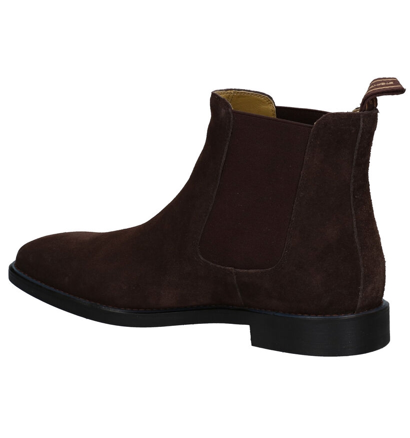 Steptronic Mayfair Bruine Chelsea Boots in nubuck (281382)