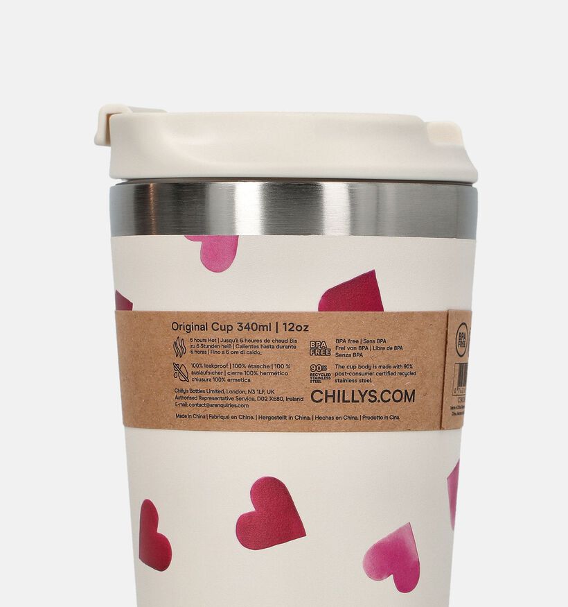 Chilly's x Emma Bridgewater Witte Koffiebeker met Hartjes voor dames (381626)