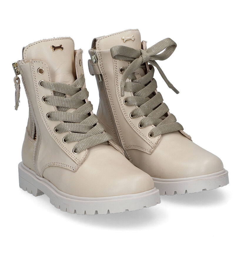 STONES and BONES Nasir Bottines en Beige en cuir (313928)