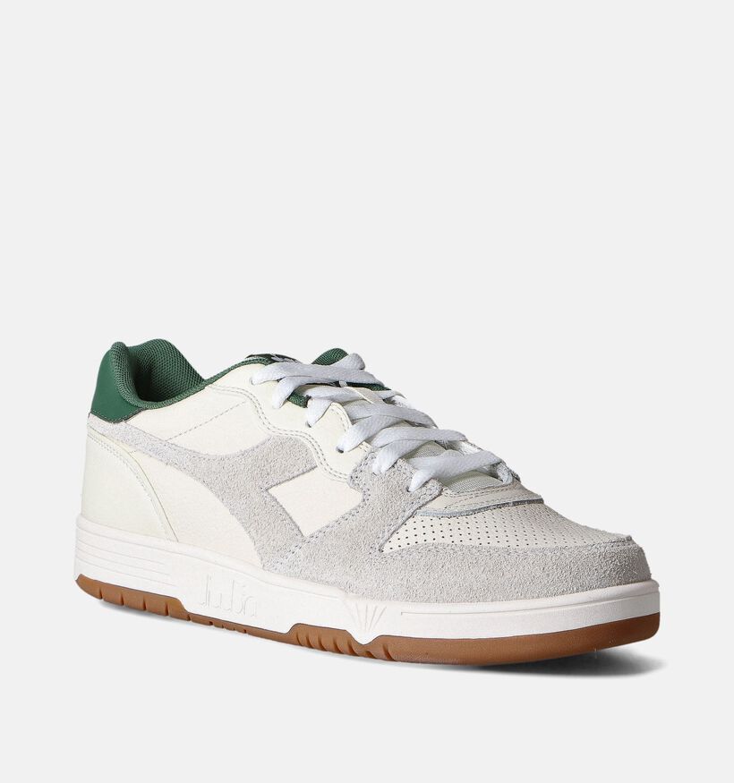 Diadora Deuce Baskets en Blanc pour hommes (350812)