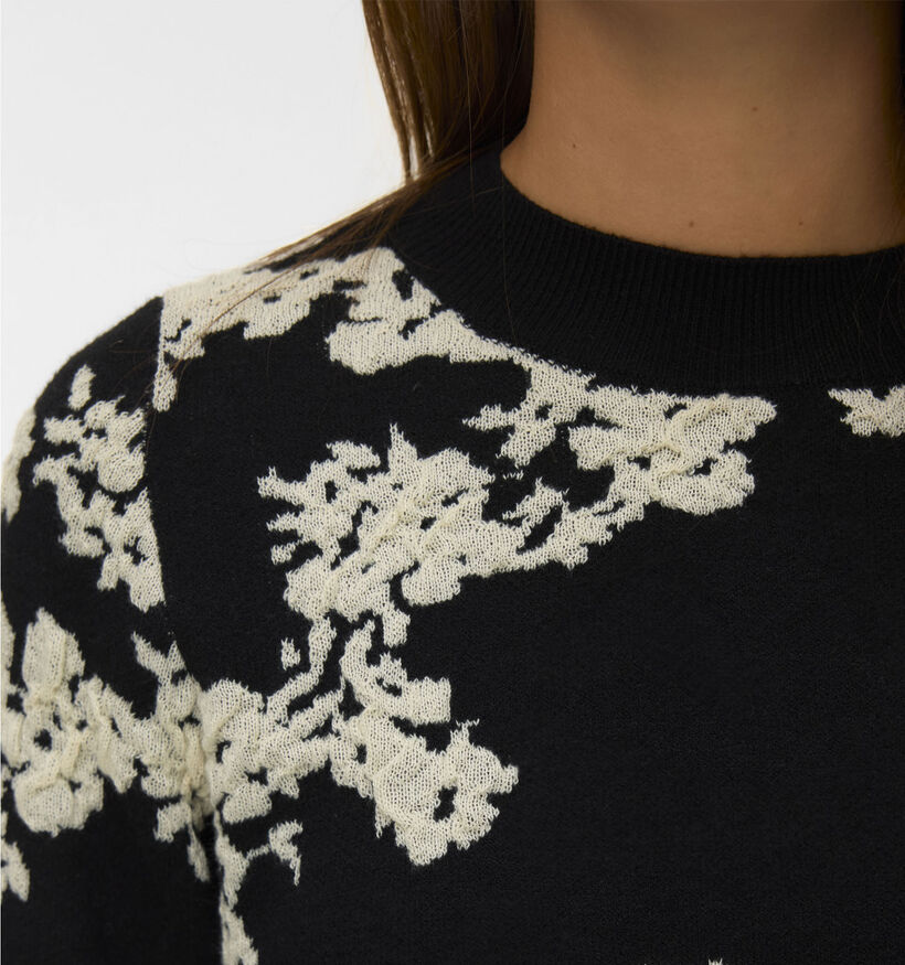 Vero Moda Nancy Birch Flower Zwarte Trui voor dames (361235)