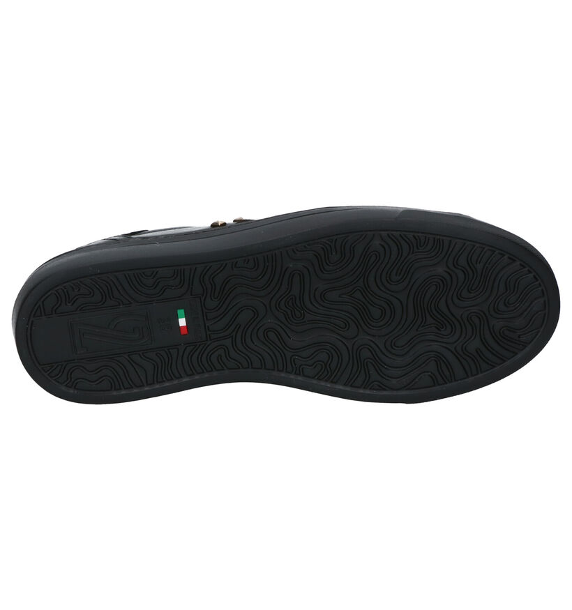 NeroGiardini Zwarte Veterschoenen in leer (262503)