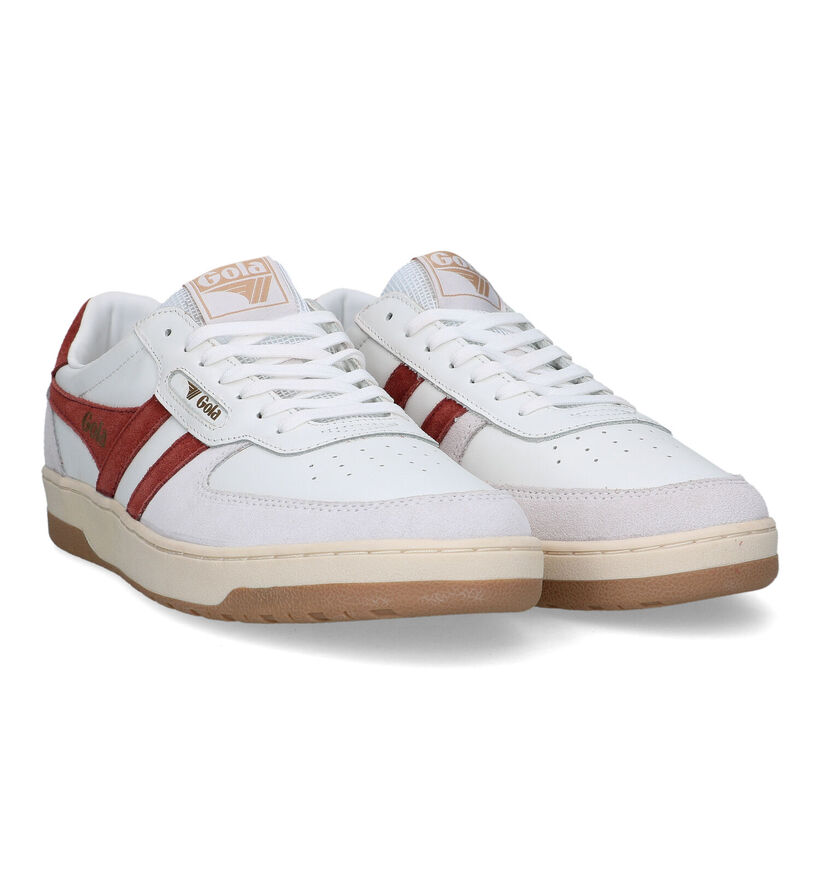 Gola Hawk Witte Sneakers voor heren (336345) - geschikt voor steunzolen