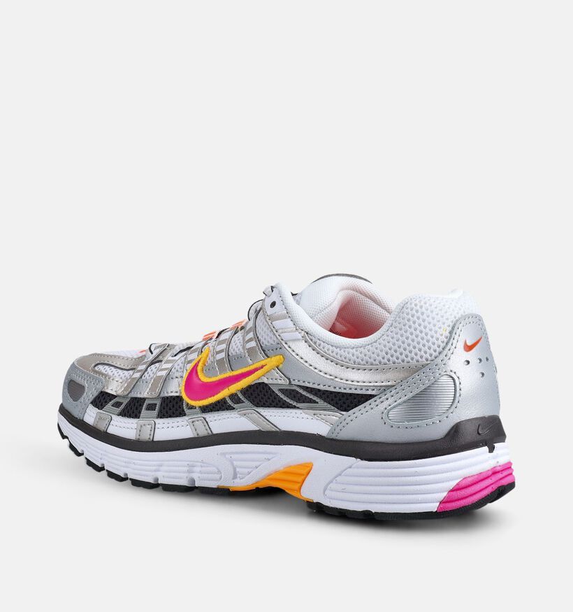Nike P6000 Zilveren/Fuchsia Sneakers voor dames (372030)