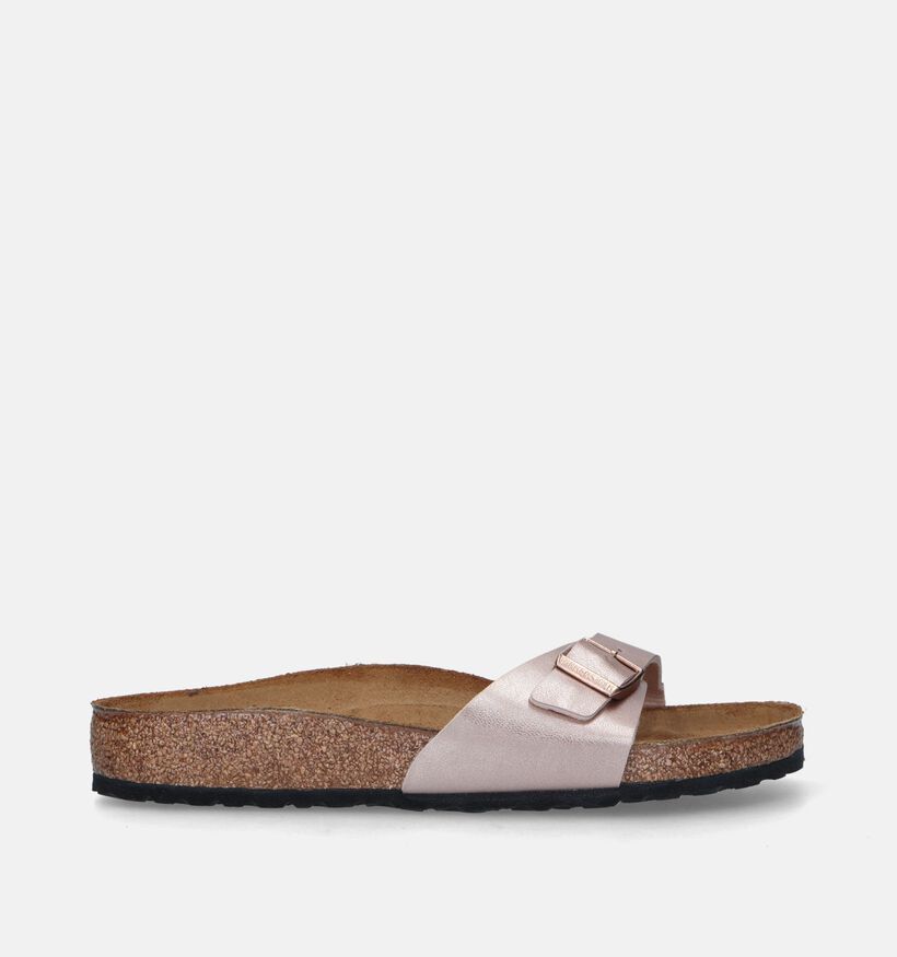 Birkenstock Madrid Birko-Flor Nu-pieds en Blanc pour femmes (338044)