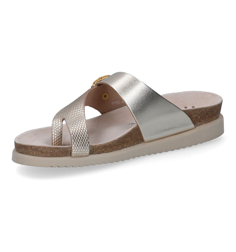 Mephisto Helen Mix Gouden Slippers in leer (306885)