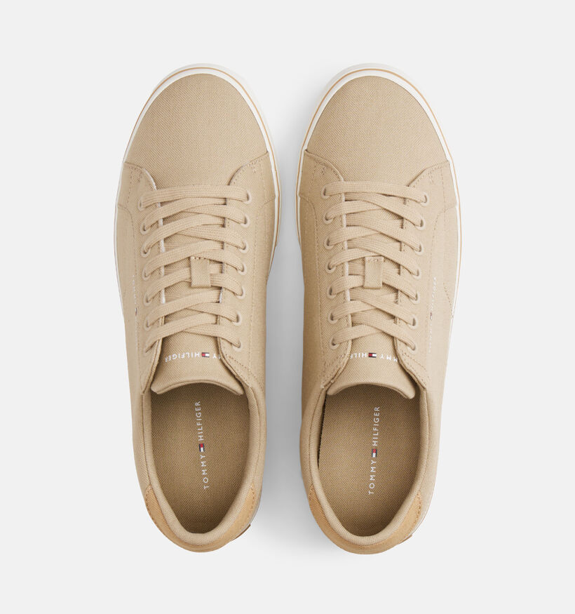 Tommy Hilfiger Vulc Core Long Lace Chaussures &agrave; lacets en Beige pour hommes (368607) - pour semelles orthop&eacute;diques