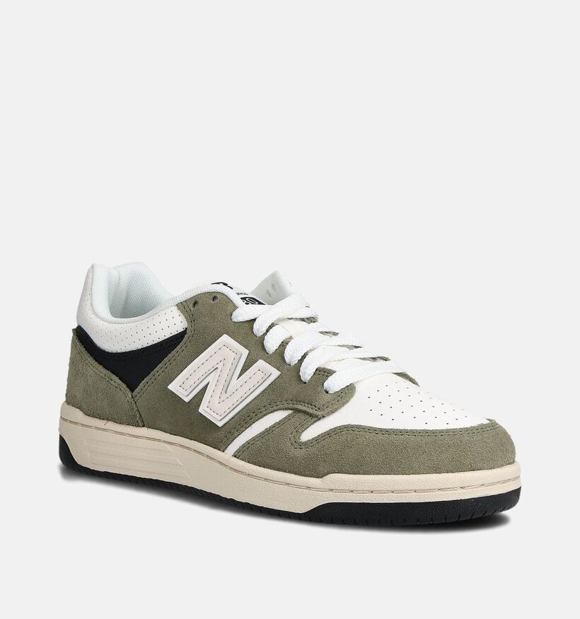 New Balance BB480 Kaki Groene Sneakers voor heren (358306) - geschikt voor steunzolen