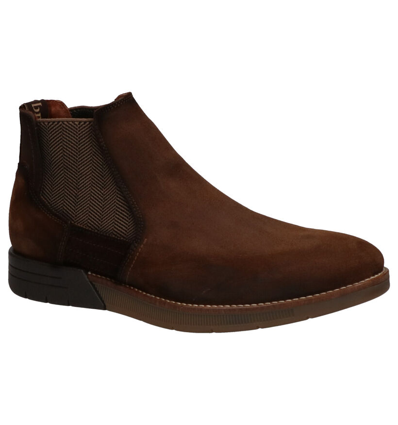 Braend Chelsea Boots en Brun foncé en nubuck (261043)