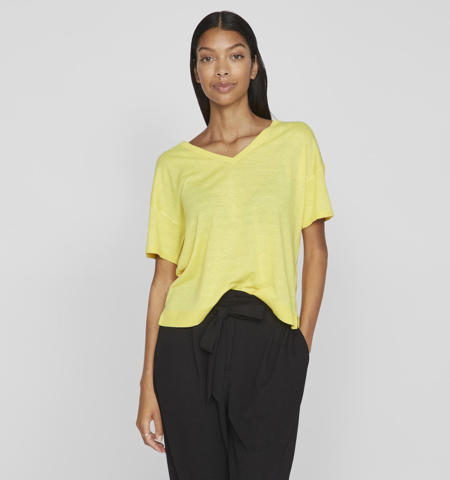 Geel t shirt top