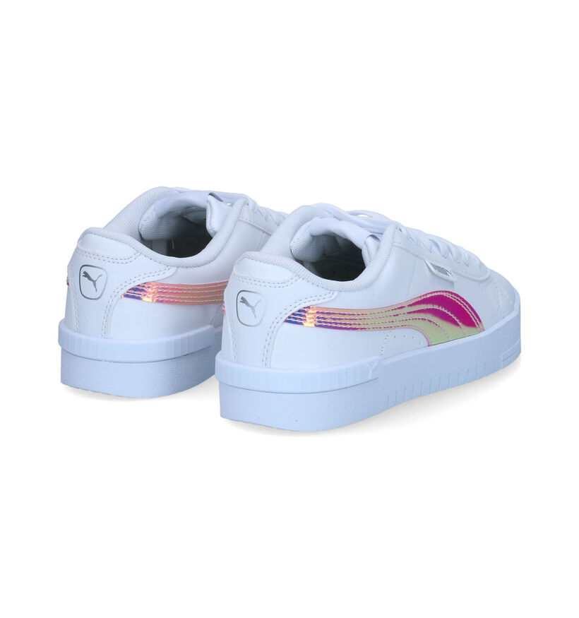 Puma Jada Holo Baskets en Blanc pour filles (301334) - pour semelles orthopédiques