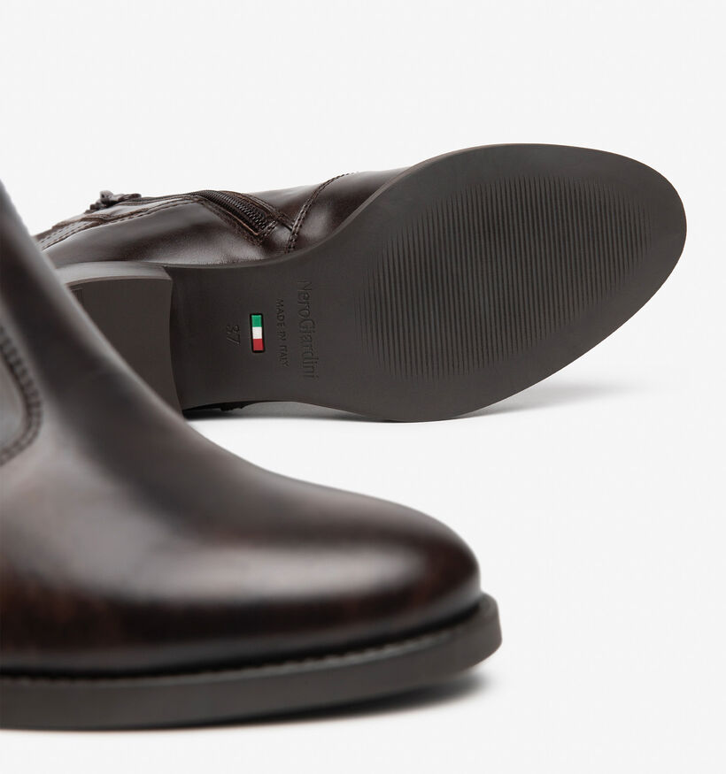 NeroGiardini Bottines en Brun fonc&eacute; pour femmes (377847) - pour semelles orthop&eacute;diques