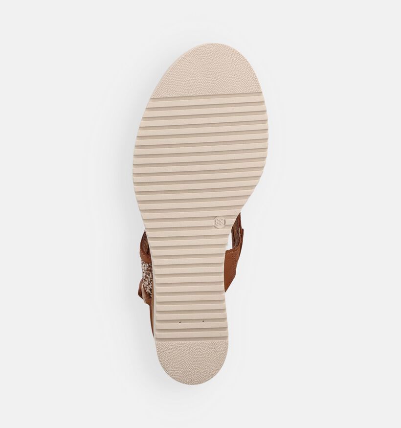 Tamaris Cognac Sandalen met Sleehak voor dames (371754)