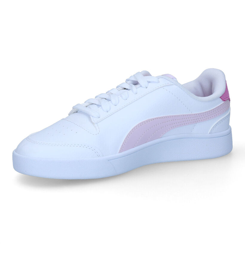 Puma Shuffle Witte Sneakers voor dames (318647) - geschikt voor steunzolen