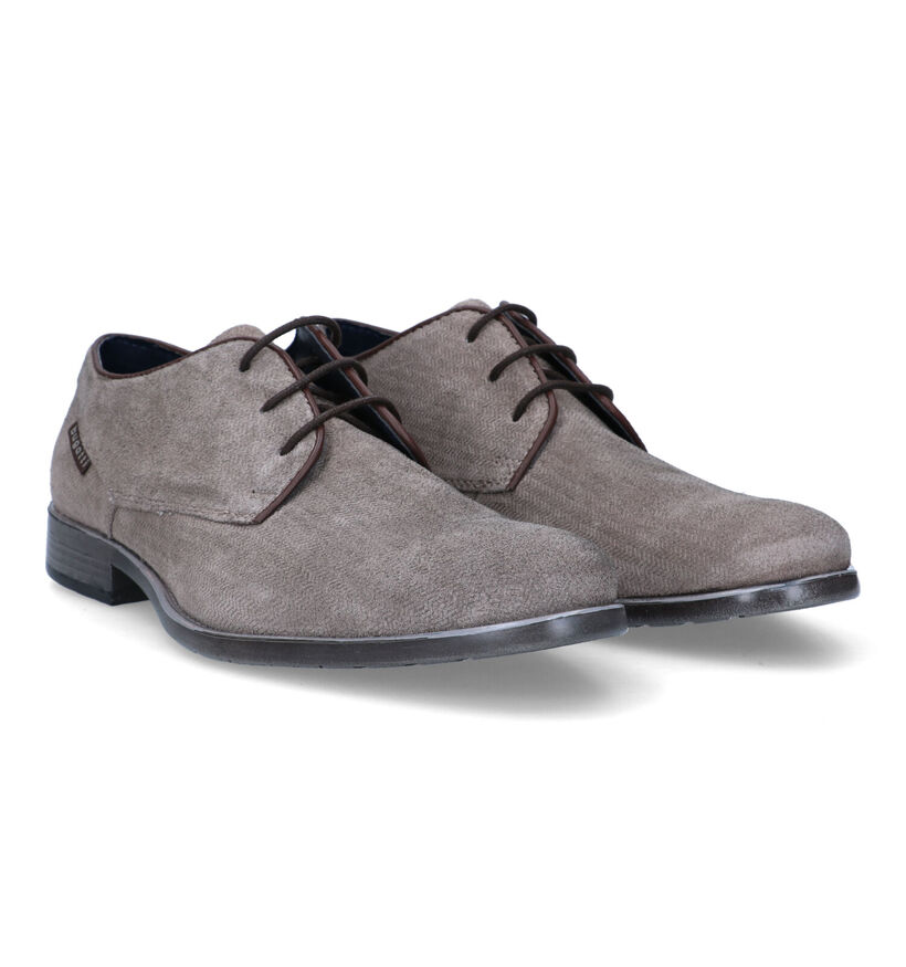 Bugatti Taupe Geklede Schoenen voor heren (319243)