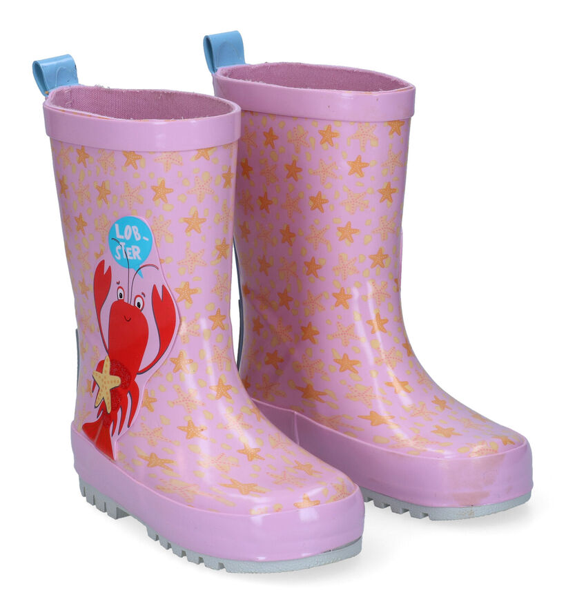 Go Banana's Lobster Bottes de pluie en Rose en synthétique (315336)