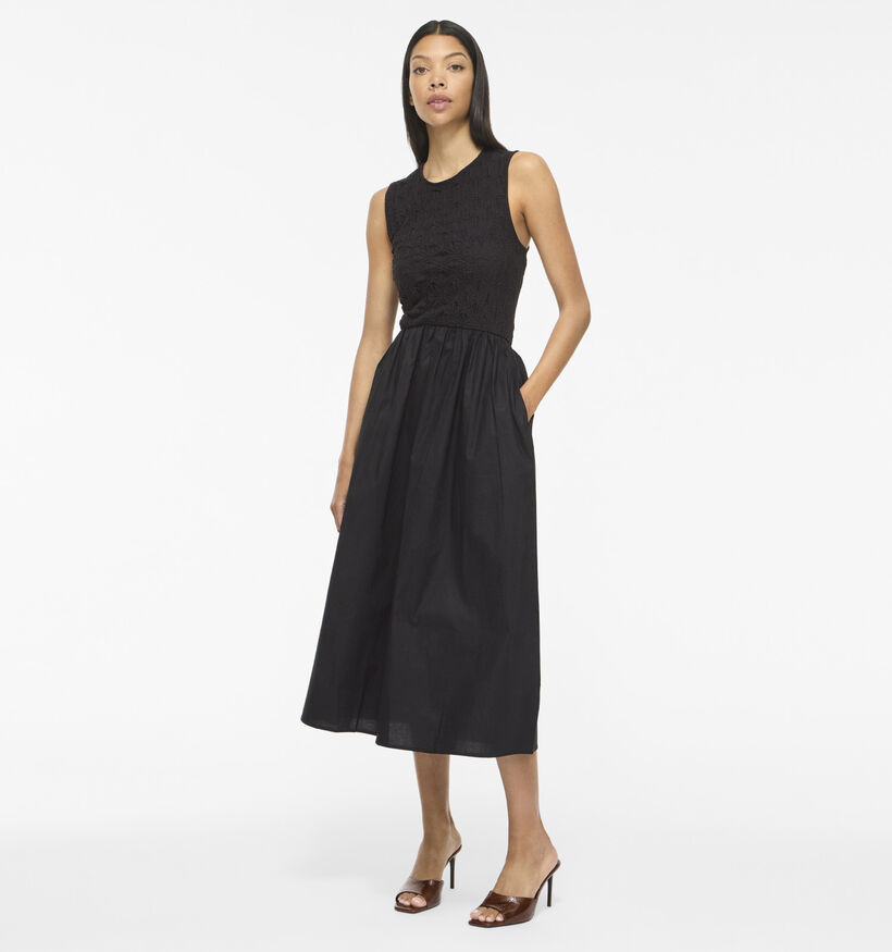 Vila Carla Zwarte Midi-Jurk voor dames (375142)