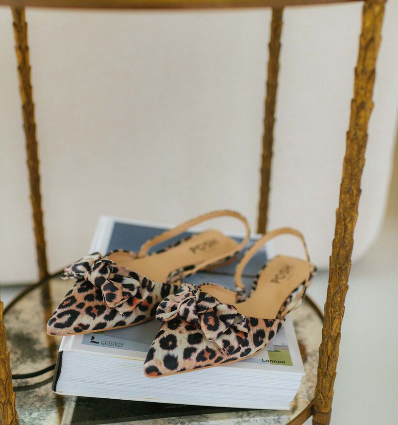 Laurent David Bruine Slingback ballerina's voor dames (358620)