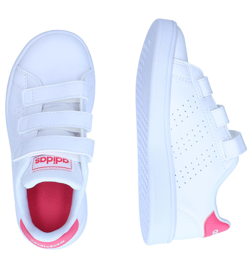 adidas Advantage C Witte Sneakers voor meisjes (319539) - geschikt voor steunzolen