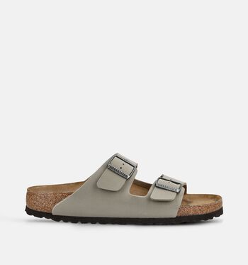 Birkenstock Arizona Low Nu-pieds Basalt Grey/faded khaki/dark brown