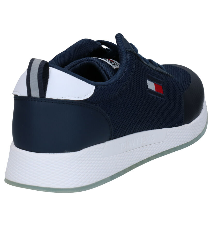 Tommy Jeans Baskets basses en Bleu foncé en cuir (276230)