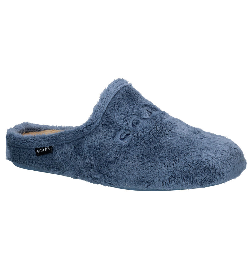 Scapa Blauwe Pantoffels voor dames (332648)