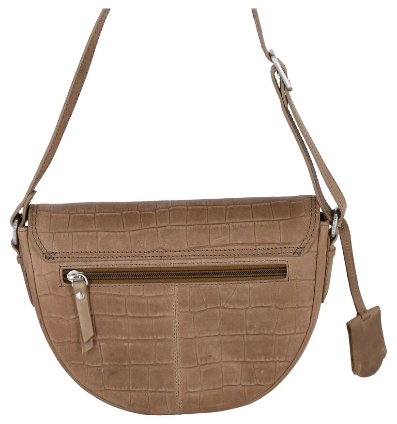 Burkely Croco Caia Kaki Crossbody Tas in leer (297519)