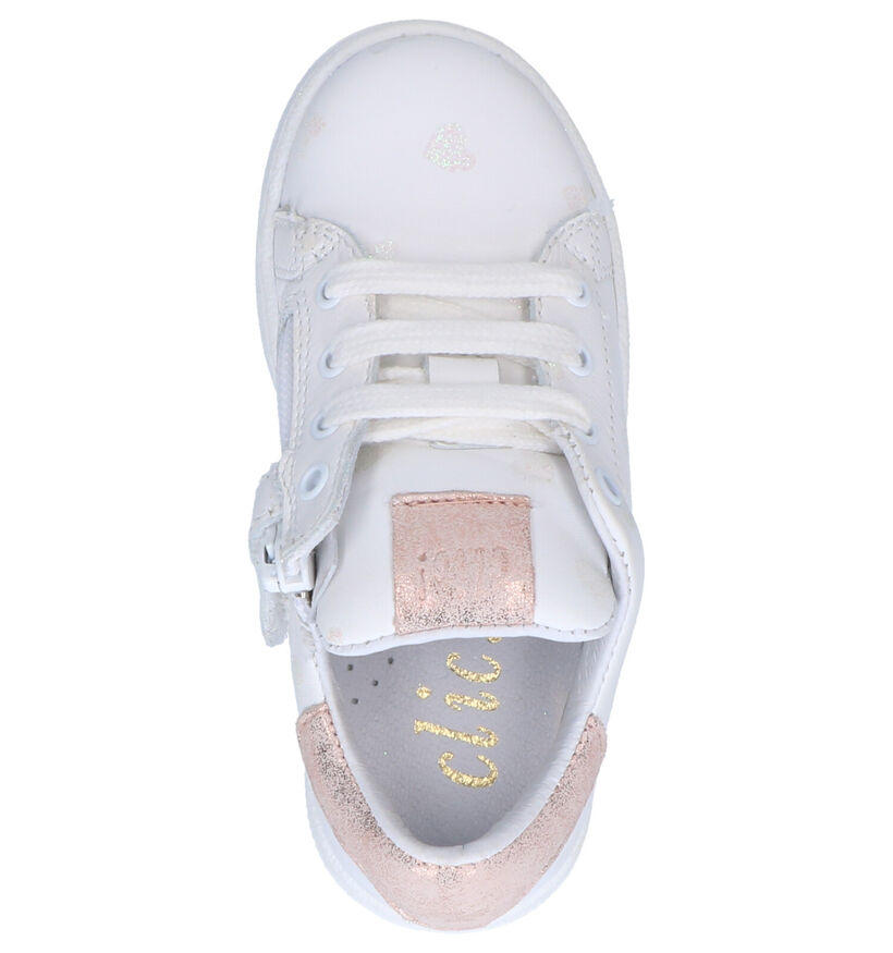 Clic! Baskets basses en Blanc en cuir (270506)