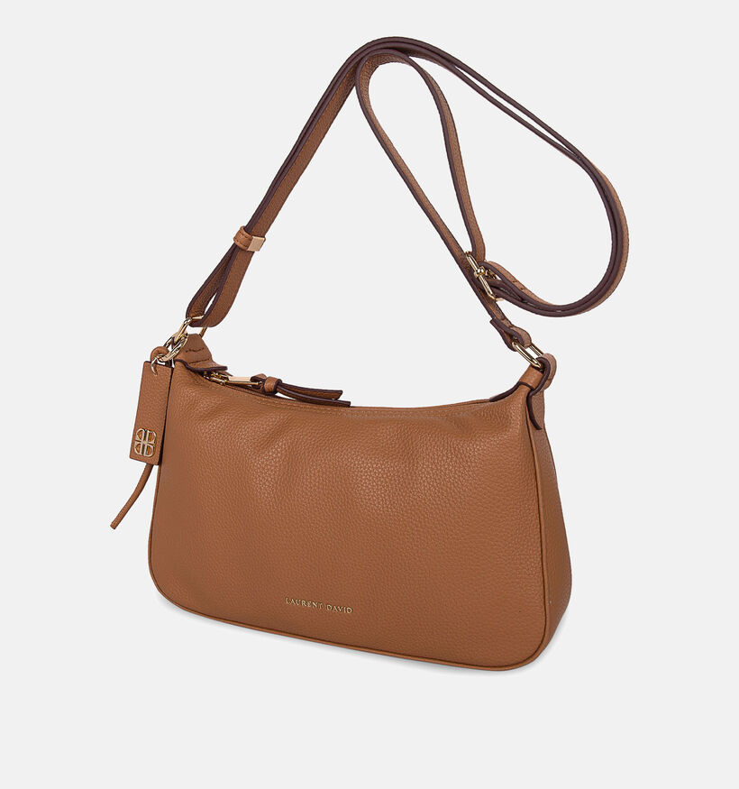Laurent David Cognac Crossbodytas voor dames (374011)