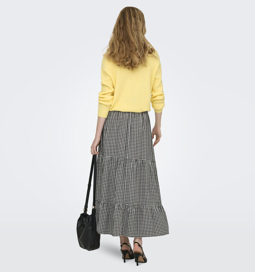 JDY Lucas Smock Skirt Zwarte Lange Rok voor dames (370051)