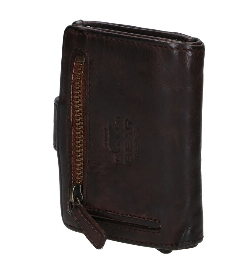 Bear Design Porte-cartes en Noir pour hommes (350748)