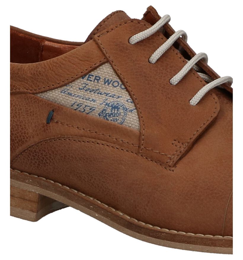River Woods Chaussures basses en Cognac en cuir (194131)