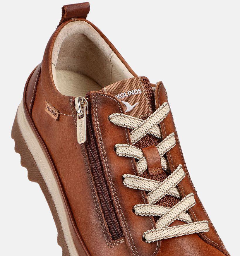 Pikolinos Vigo Chaussures &agrave; lacets en Cognac pour femmes (379214) - pour semelles orthop&eacute;diques
