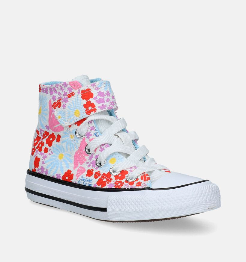 Converse Chuck Taylor All Star Strap Witte Sneakers voor meisjes (335821)