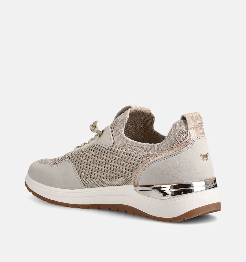 Mustang Slip-ons en Beige pour femmes (372112) - pour semelles orthop&eacute;diques