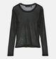 Vero Moda Lova Zwarte Mesh T-shirt voor dames (365678)