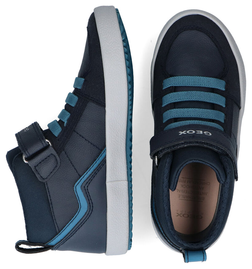 Geox Alonisso Chaussures hautes en Bleu en simili cuir (298594)