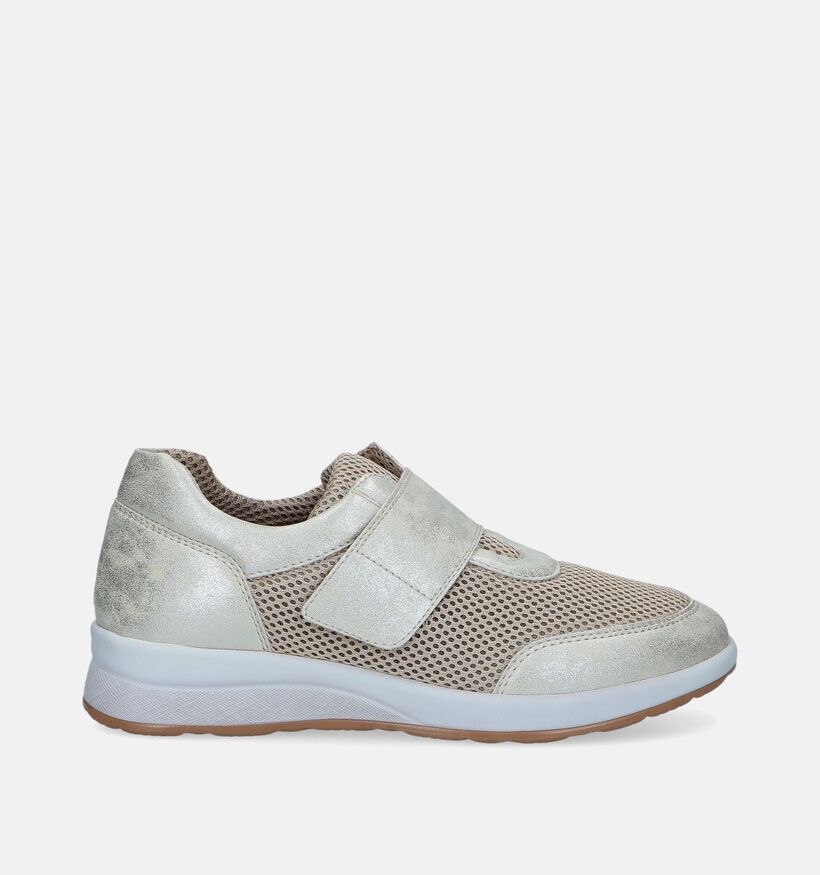 Flex'is Gouden Velcroschoenen voor dames (342053) - geschikt voor steunzolen