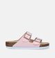 Birkenstock Arizona Birko Flor Embossed Nu-pieds en Rose pour femmes (338030)