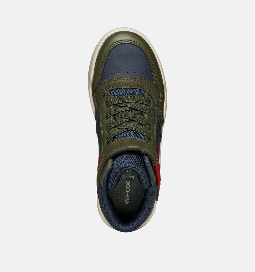 Geox Perth Chaussures hautes en Vert pour garçons (360361) - pour semelles orthopédiques