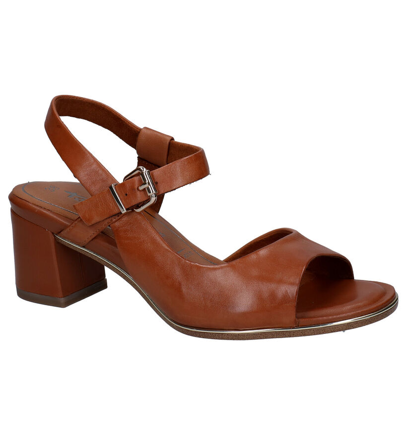 Tamaris Touch it Cognac Sandalen in leer (269760)