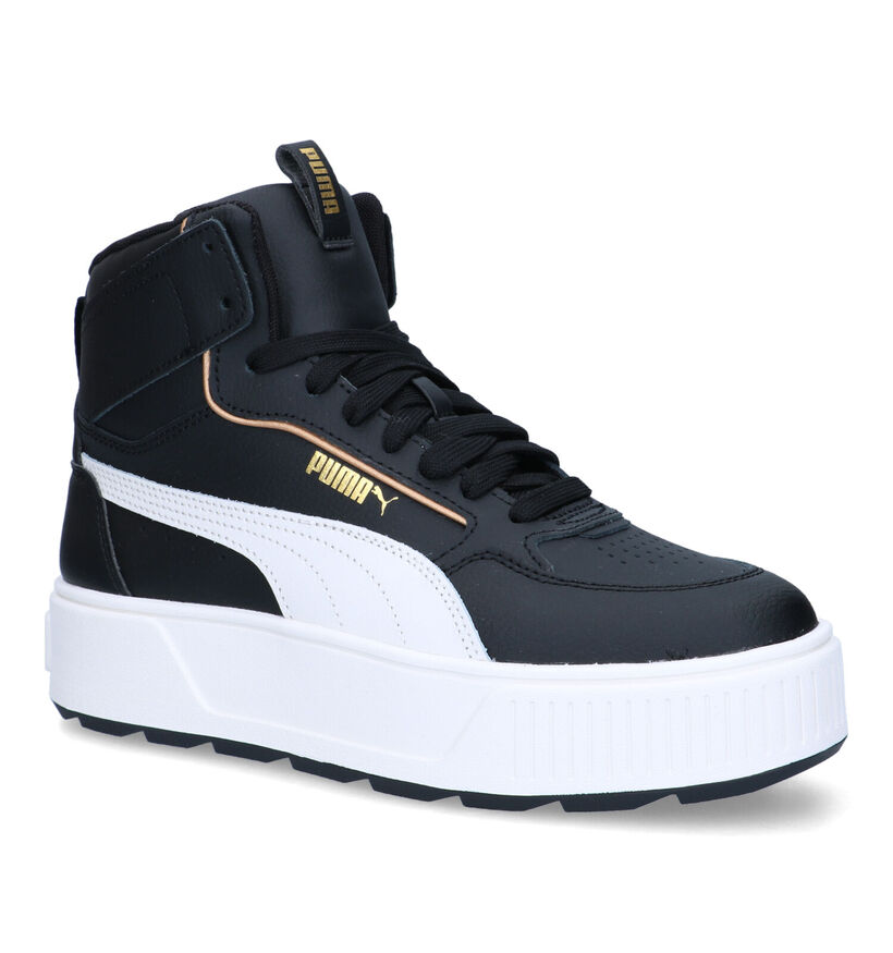 Puma Karmen Rebelle Mid Baskets en Noir pour femmes (318652) - pour semelles orthopédiques