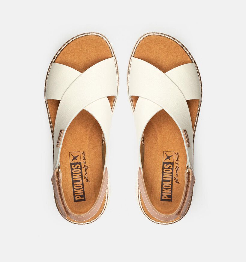 Pikolinos Gomera Sandales compens&eacute;es en &Eacute;cru pour femmes (370554)