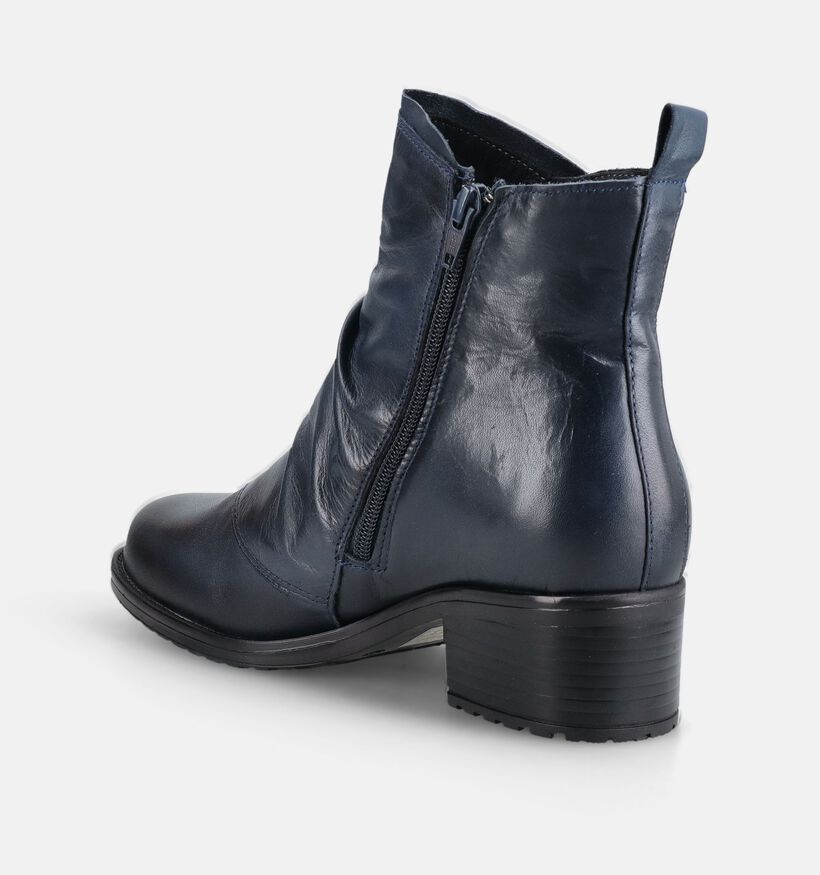 Miz Mooz Joana Bottines en Bleu pour femmes (381366)