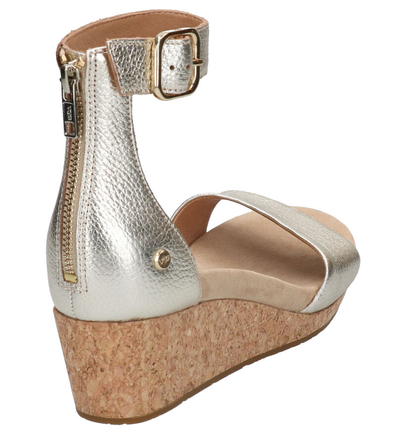 UGG Zoe II Sandalen Goud in leer (266807)