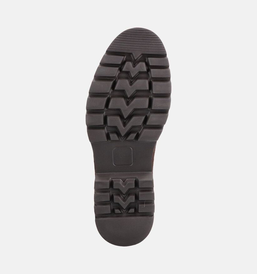Tamaris Men Donkerbruine Veterschoenen voor heren (378411) - geschikt voor steunzolen