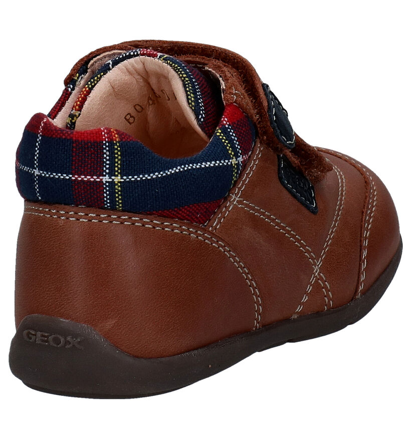 Geox Kaytan Chaussures pour bébé en Cognac en textile (278315)