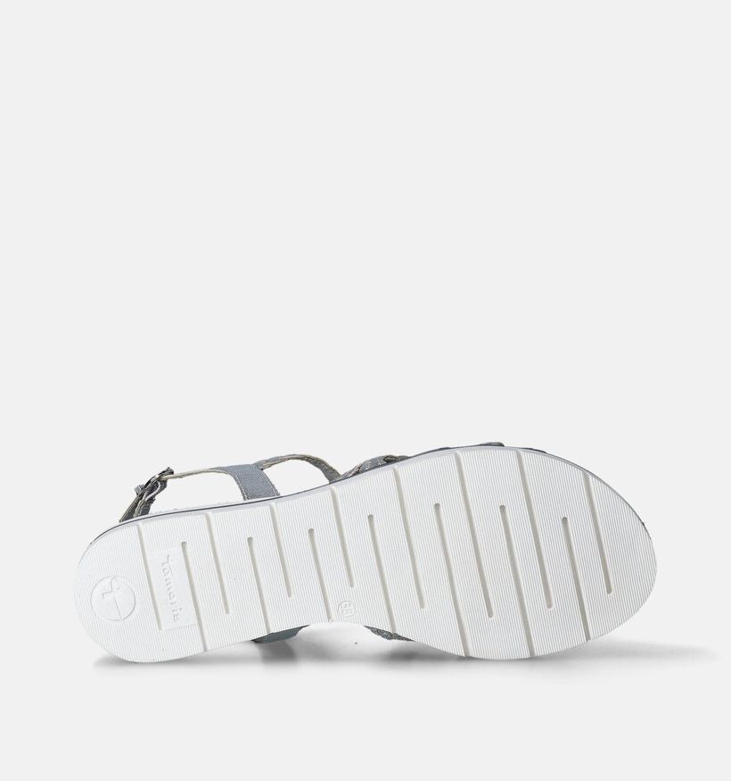 Tamaris Zilveren Gevlochten sandalen voor dames (354866)