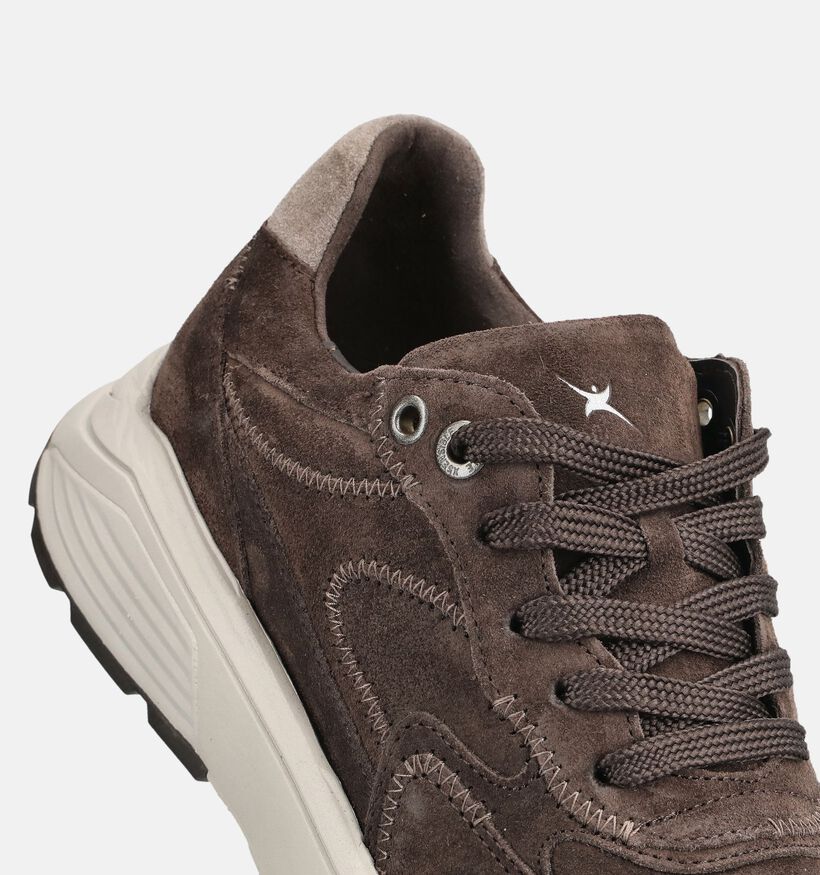 Xsensible Ponte Vecchio Donkerbruine Sneakers voor dames (379009) - geschikt voor steunzolen