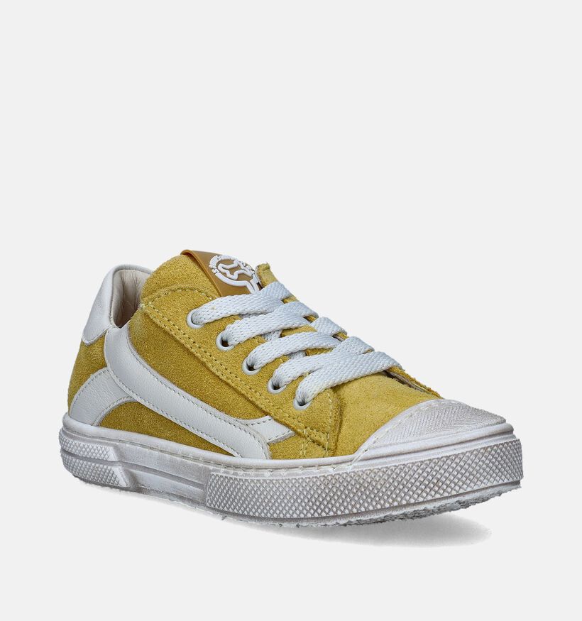 STONES and BONES Maust Chaussures à lacets en Jaune pour filles, garçons (352639) - pour semelles orthopédiques